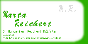 marta reichert business card